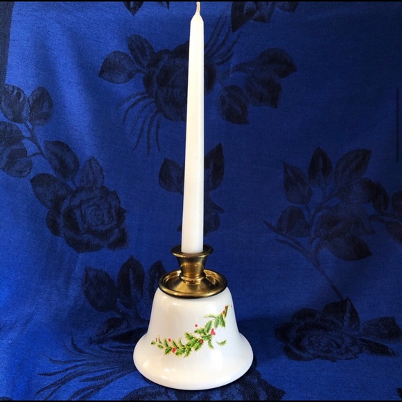 Teleflora Vintage Christmas Holly Candle Holder - Picture 8 of 15